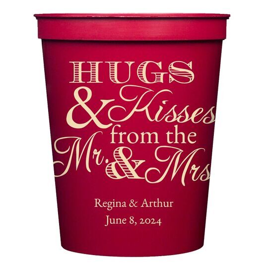 Hugs and Kisses Stadium Cups